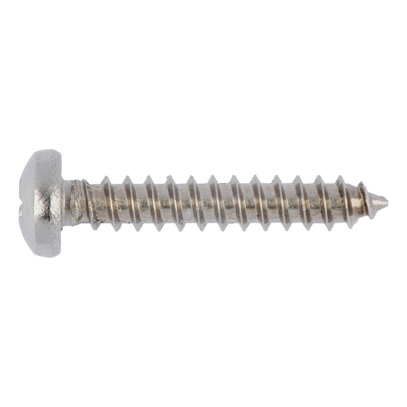 Pan head tapping screw shape C with H recessed head DIN 7981, A2 stainless steel, shape C, with tip - SCR-PANHD-DIN7981-C-H2-A2-3,9X19