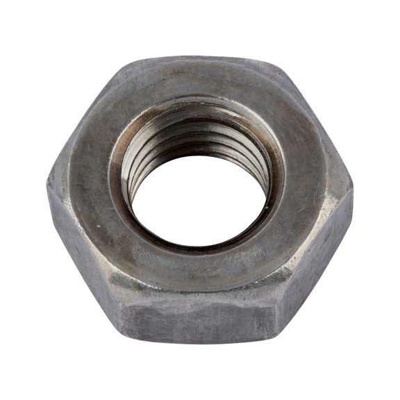 Hexagon nut ISO 4032 steel 10, zinc-nickel-plated silver (ZNSHL) - NUT-HEX-ISO4032-10-WS36-(ZNSHL)-M24