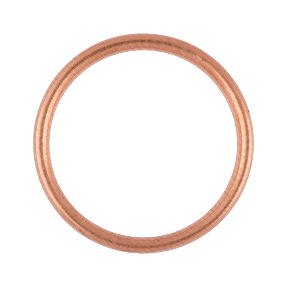 Sealing ring, copper filling seal shape C - RG-SEAL-DIN7603-CU-C-ASBESTFREE-32X38