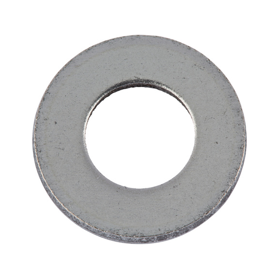 Flat washer without chamfer ISO 7089 steel 200 HV, zinc-plated, blue passivated (A2K) - 1