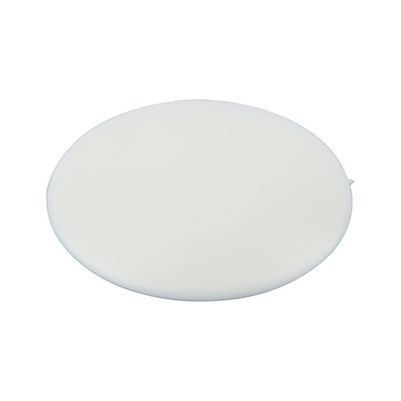 Flat cover cap, for hexalobular socket and AW drive - CAP-FL-AW30-R9010-PUREWHITE-D18