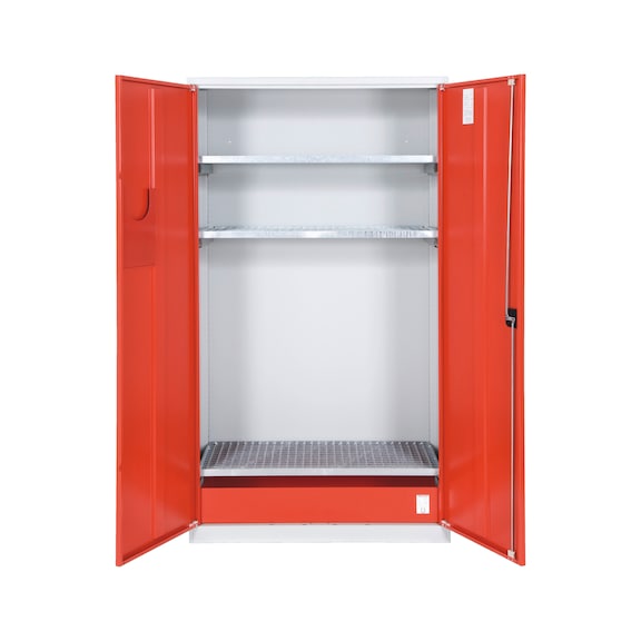 Armoire de sécurité pour huiles avec bac de rétention