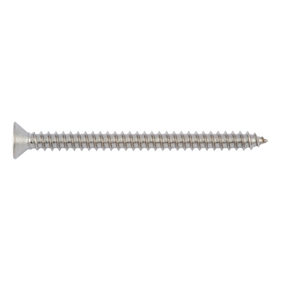 Countersunk tapping screw shape C with H recessed head DIN 7982, A2 stainless steel, with tip - SCR-CS-DIN7982-C-H2-A2-4,2X22