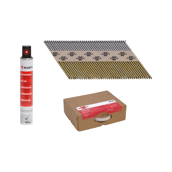 Pack de clous à demi-tête en bande Pour DIGA®WO-1/34