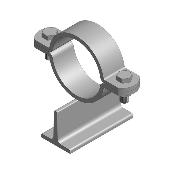 Rack tuyaux chauffage, type1, av support étroit - SLIDBEAR-TZN-DA42,4-TYP1-RS65