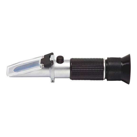 Refractómetro para teste de anticongelante, bateria e AdBlue