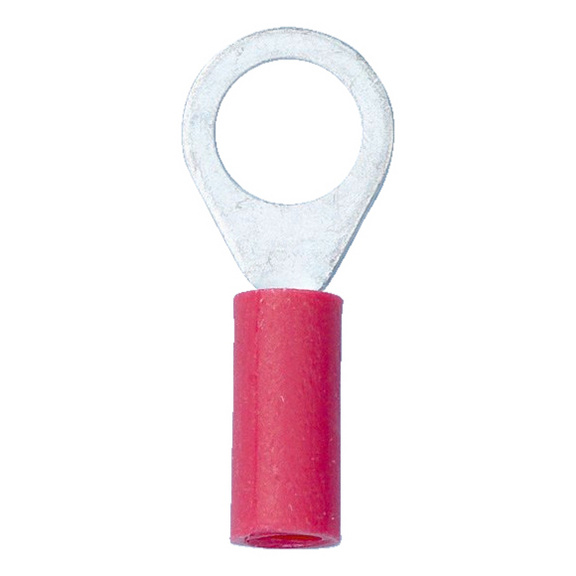 Crimp cable lug, ring connector PVC-insulated - RGCON-RED-M4-(0,5-1,0SMM)