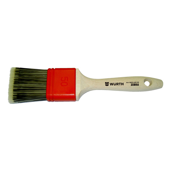 Paint brush For water-based lacquer and paint systems - FLAT-BRUSH-50MM-BRIGHT-BRISTLE