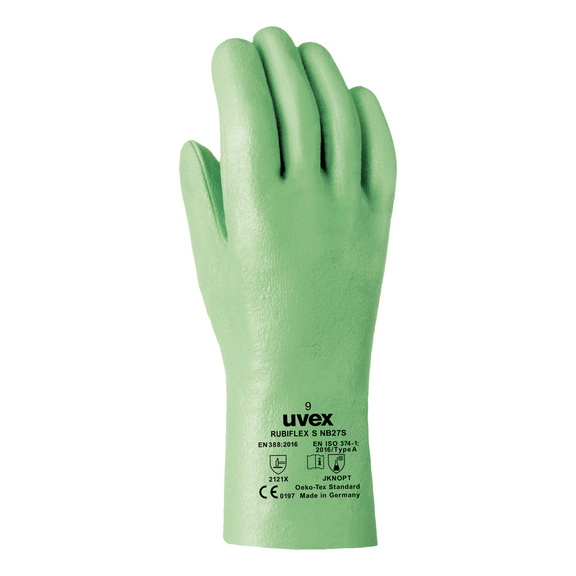 Gant protect. chimique Uvex Profas Rubiflex NB 27S - GLOVE-UVEX-RUBIFLEX-NB27S-9893002-8