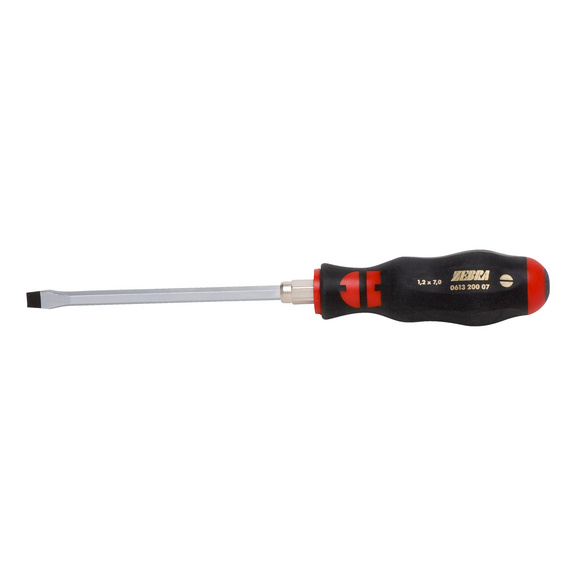 Screwdriver slotted 3C handle with hexagon shank - SCRDRIV-SL-3K-1,2X7,0X125