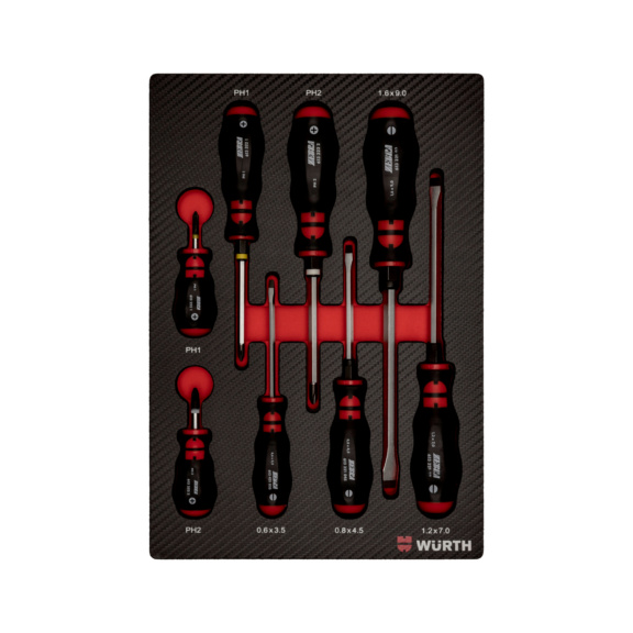 System assortment 4.4.1, screwdriver 8&nbsp;pieces - SCRDRIV-SET-8PCS