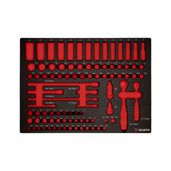 System insert 8.4.1, socket wrench 3/8 + 1/4 inch - SYSINRT-F.0965905903