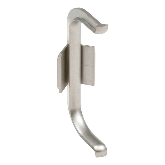 Angle interne Pour poignée encastrée en aluminium, forme C, horizontale - ANGLE ENTRANT PROFIL ALU FORME C INOX