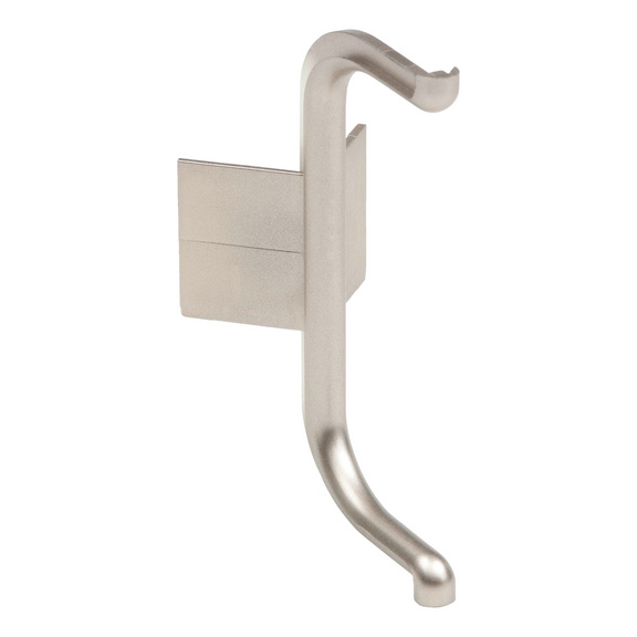 Angle externe Pour poignée encastrée en aluminium, forme C, horizontale - ANGLE SORTANT PROFIL ALU FORME C INOX