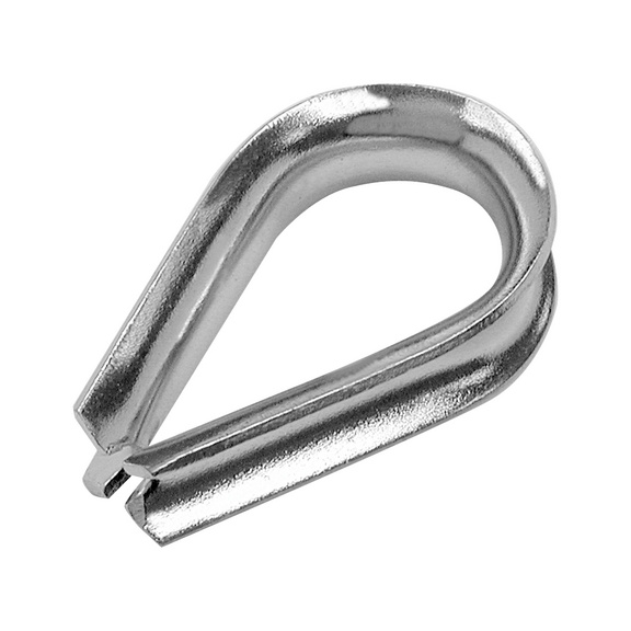 Cosse cœur DIN 6899 inox A4 - COSSE COEUR D-  4 MM, A4