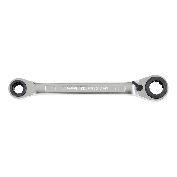 4 in 1 metric ratcheting double box-end wrench With POWERDRIV<SUP>®</SUP> drive - 1