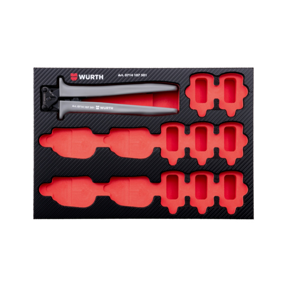 System insert, foam 4.4.1 with long crimping tool grip - CRMPPLRS-LONG-(CHANGEABLE HEADS)-1PCS