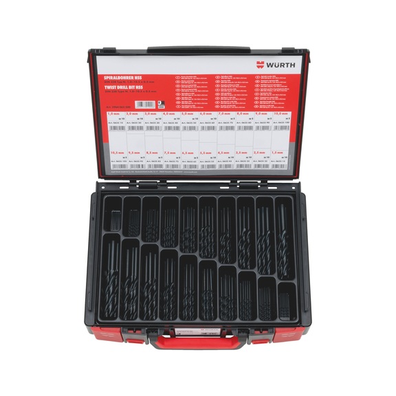 Buy Twist drill bit HSS DIN 338 RN 118 155 pcs Sysko online