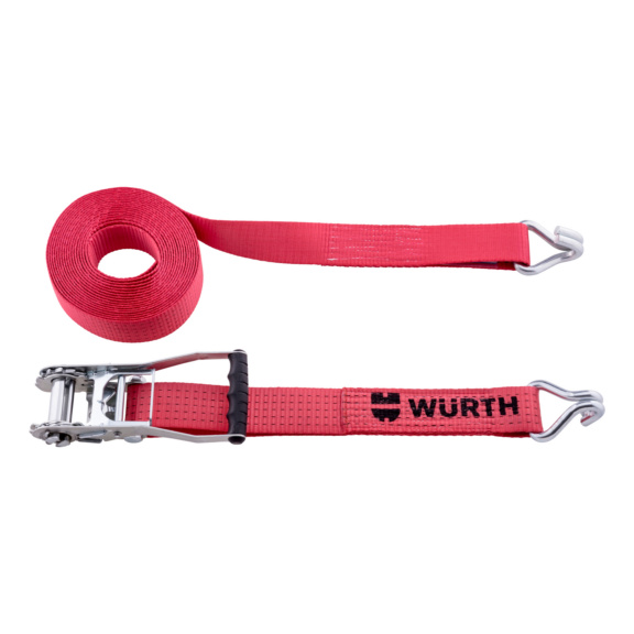 Ratchet strap with standard ratchet - STRP-RTCH-POINTHOOK-5T-W50MM-L10M