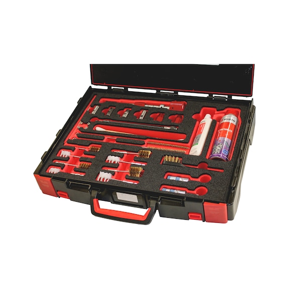 Kit de nettoyage et d'outils de fraisage pour injecteur 27 pièces