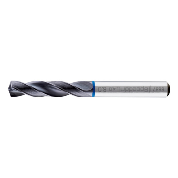 HPC solid carbide drill Speeddrill 4.0-Inox, DIN 6537K, 3xD short, 4 drill heels, with internal cooling - DRL-SP4.0-DIN6537K-IX-ND-IK-HE-D9,35MM