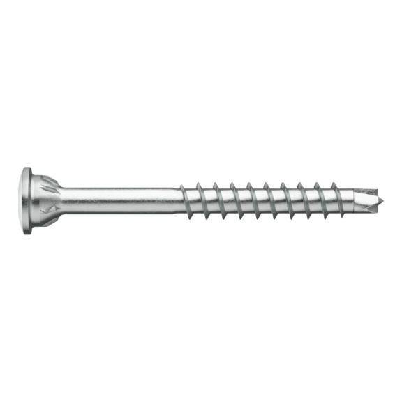 Tornillo para tiras de vidrio ASSY<SUP>®</SUP>plus 4 A2 TH Acero inoxidable A2, sin recubrimiento, rosca parcial, cabeza superior de 60° - ASSY 4 PLUS TOPHEAD INOX A2 3X50 RW10