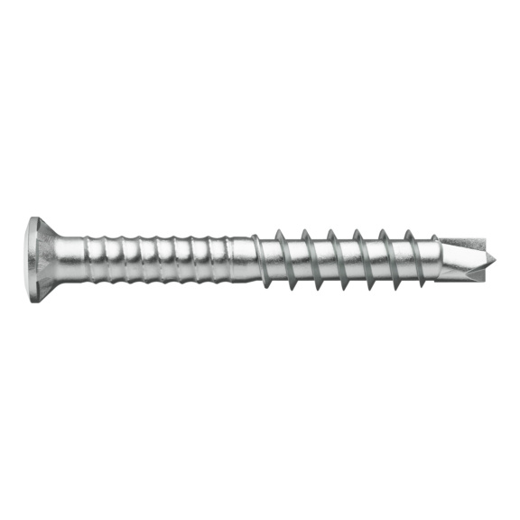 Vis à bois pour construction de terrasses bois ASSY<SUP>®</SUP>plus 4 A2 SRCS inox A2 brut filetage partiel tête bombée fraisée - SCR-CSMP-TERRACE-DBIT-A2-RW20-5,5X80/38