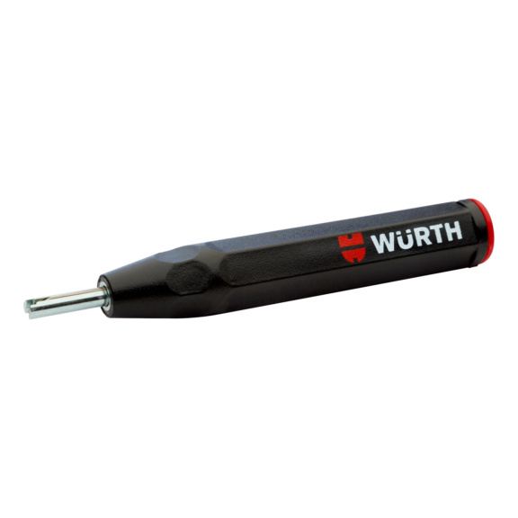 Wrench for nut extraction and mounting on tyre valves - VLVETL-TYR-TRQWRNCH-L120-B18-H18