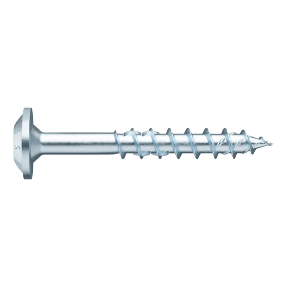 Vis à bois à tête fausse rondelle ASSY<SUP>®</SUP> 4 WH Acier zingué avec filetage partiel - SCR-SK-WO-RW40-(A3K)-8X400/100