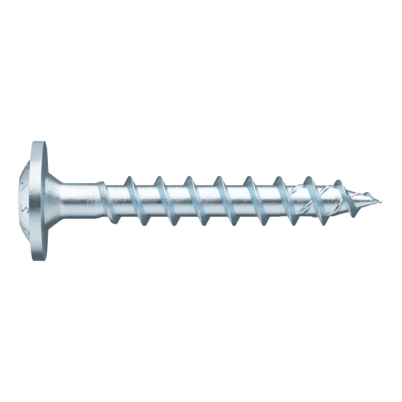 Vis à bois à montant ASSY<SUP>®</SUP> 4 WH Acier zingué, filetage total, tête fausse rondelle - SCR-SK-WO-RW40-(A3K)-6X35/31