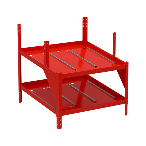 Shelf for storage boxes Adapter for storage boxes size 3