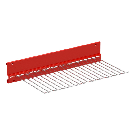 Hook rail ORSY<SUP>®</SUP> 1 shelving system - BRKT-WSCRNWPR-RED