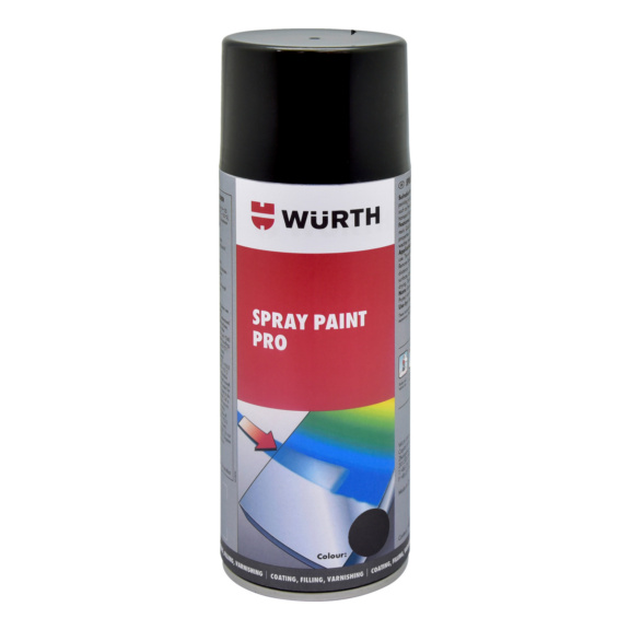 Spray paint Pro, gloss. Lead free - PNTSPR-GLOSS-RAL9005-JETBLACK-400ML