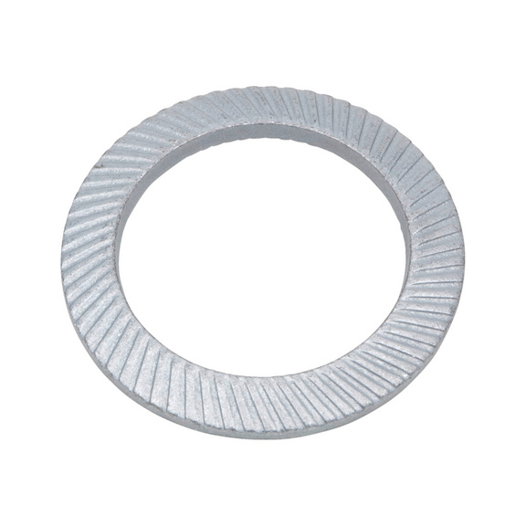 Lock washer VS Spring steel, mechanically applied zinc coating - WSH-LOK-VS-(MZN)-22,0X15,0X1,40