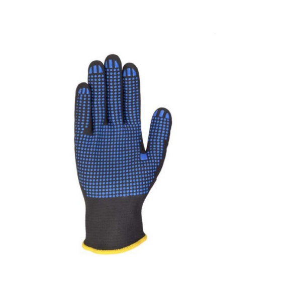 Gant de protection, nitrile - PROTGLOV-FIT15635-AIRNFT-NTR-DOTS-SZ10