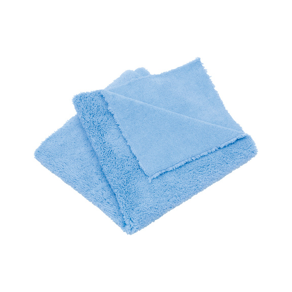 Microfibre cloth duo - MICROCLTH-(DUO)-BLUE-40X40CM