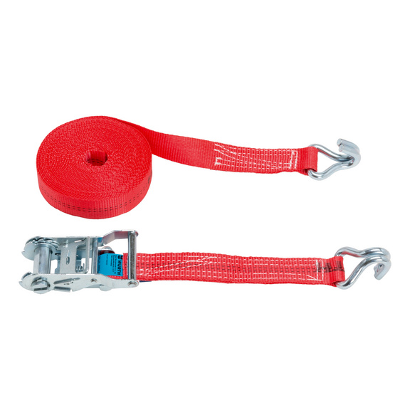 Ratchet strap, two-piece with double-claw hook - STRP-RTCH-2PCS-2T-W35MM-L8M