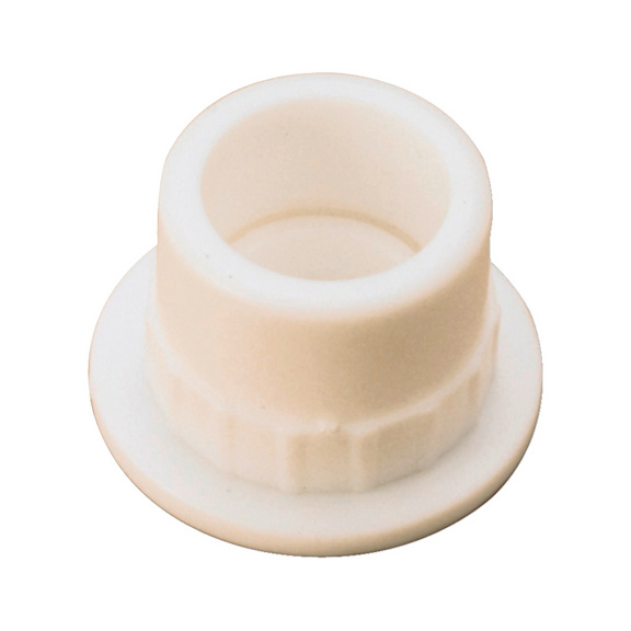 Cupboard rail support, round - WARDROBERLSPRT-PLA-ROUND-WHITE-D25MM