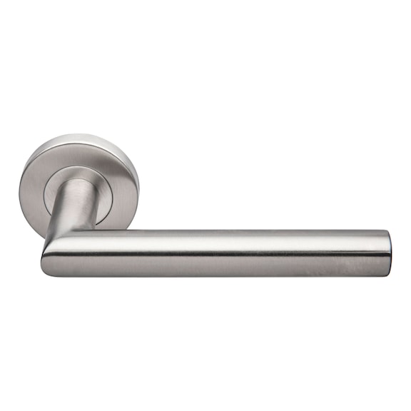 Béquille double jade inox sur rosace 1394