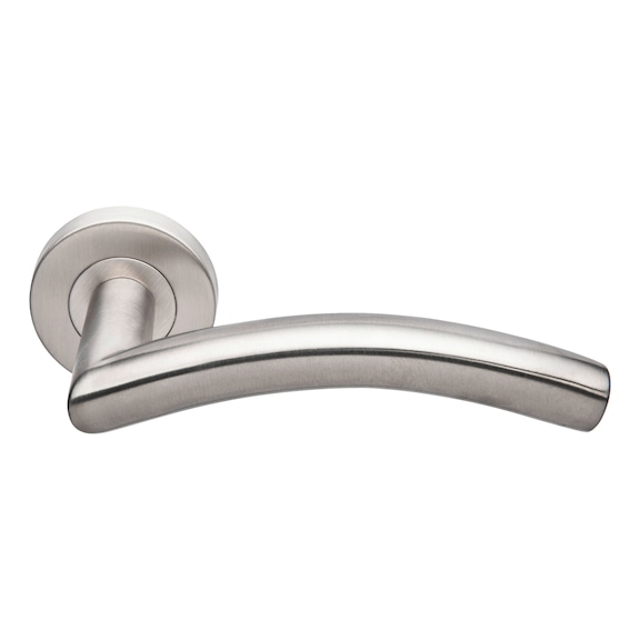 Béquille double jade inox sur rosace 1494