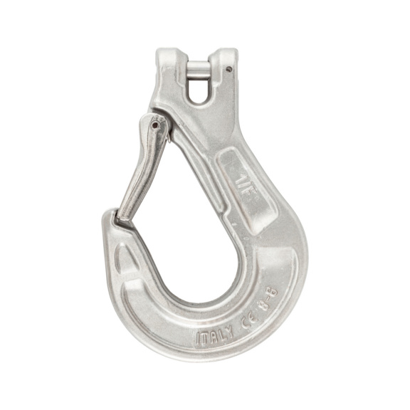 Safety hook stainless steel GK6 with clevis - SAFEHOK-CLEVIS-GD6-(1,6T)-D8