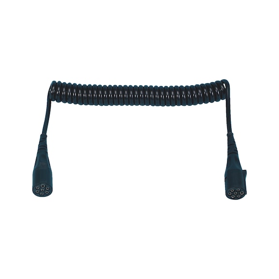 NATO Cavo A Spirale 24V Per Camion, 2 Pin, 2x35 Mm², Lunghezza 4 Metri, Materiale In Rame, Connettori In Metallo, Resistente Da -40°C A +80°C.