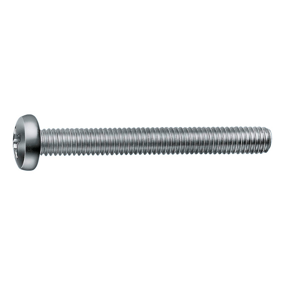 Vis à tête cylindrique bombée ISO 7045 inox A2 brut PZ - SCR-PAN-ISO7045-A2-Z1-M3X30