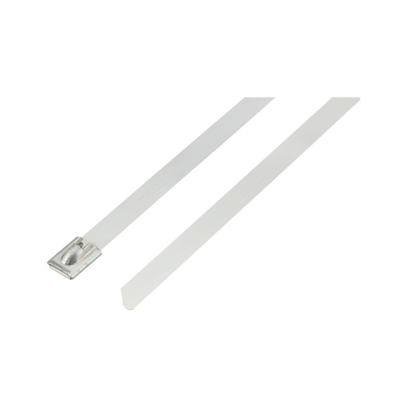 Cable ties, KBL INOX, AISI 304 stainless steel With ball seal - CBLTIE-SST-(AISI-304)-7,9X362MM