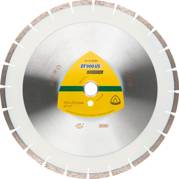 Diamond cutting disc DT 900 US Special Klingspor - DIADDISC-KLINGSPOR-349238-10X3,6-D400