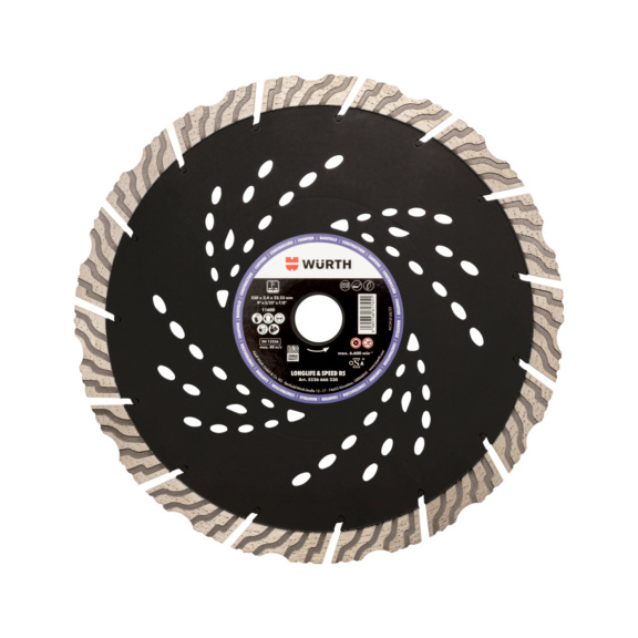 Longlife & Speed RS construction site diamond cutting disc - CUTDISC-DIA-LS-RS-CNST-BR22,23-D180MM