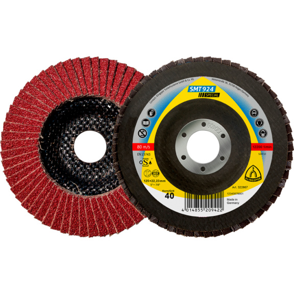 Abrasive flap disc Klingspor SMT 924 Special