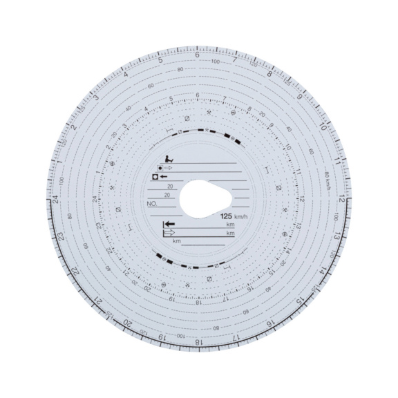 Disque de tachygraphe Pour tachygraphes UE - BOITE-100-DISQ-TACHY-180KM/H-AUTO