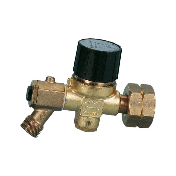 Pressure regulator With integrated hose failure safety device - PRESREG-(1-4BAR)-COMBI/R3/8IN