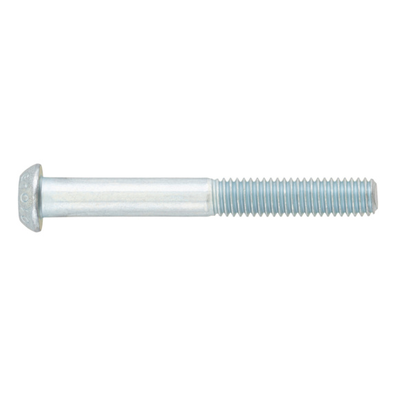 Screw with flattened half round head and hexagon socket ISO 7380-1 steel 010.9, zinc-plated blue passivated (A2K) - SCR-ISO7380/1-010.9-HS5-(A2K)-M8X50